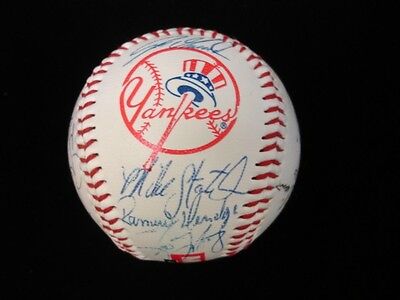 1997 New York Yankee Autographed Baseball - 17 Autographs - B&E LOA 