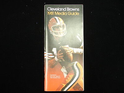 1981 Cleveland Browns NFL Media Guide