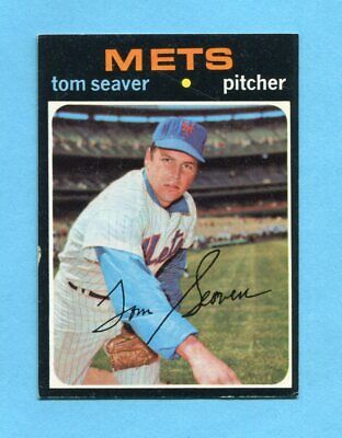 1971 Topps #160 Tom Seaver New York Mets Baseball Card Ex/Mt ap chp lsb scr    