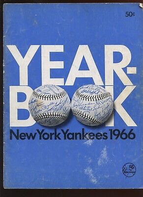 1966 MLB Baseball New York Yankees Yearbook VGEX