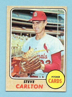 1968 Topps #408 Steve Carlton St. Louis Cardinals Baseball Card EX+ o/c