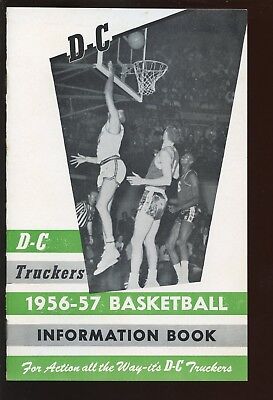 1956/1957 Industrial Basketball League Media Guide DC Truckers EXMT