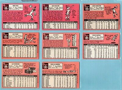 1969 Topps Cleveland Indians Lot of 26 Different Baseball Cards LG - NM  