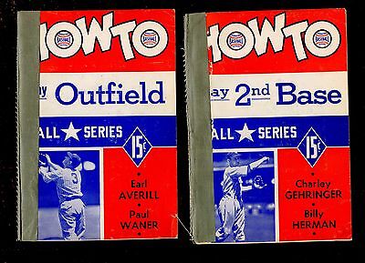 1941 How To Play Baseball Series Books 4 Different