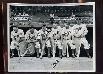 Original Wire Photo Reiser / Herman / Reese Brooklyn  Autographed Hologram