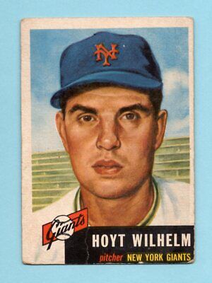 1953 Topps #151 Hoyt Wilhelm New York Giants Baseball Card VG ap wrks