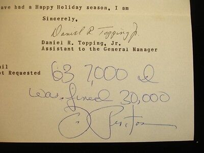 1963 NY Yankees Letter to Joe Pepitone - Autographed by Joe Pepitone