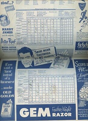 1950 MLB Program Boston Red Sox at New York Yankees EX+