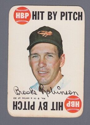 1968 Topps Game Insert #9 Brooks Robinson Baltimore Orioles Baseball Card wkb 