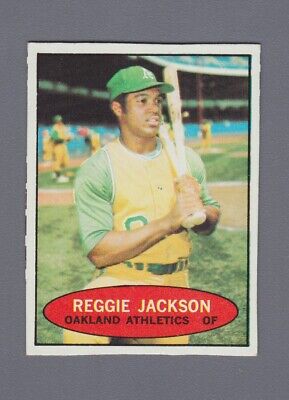 1971 Bazooka Unnumbered Reggie Jackson Oakland Athletics Baseball Card  