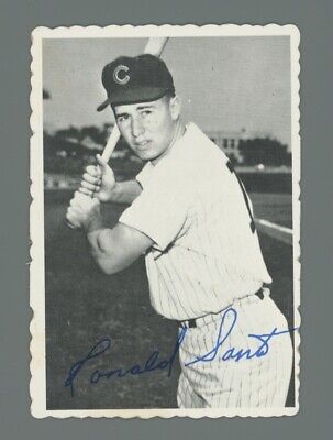 1969 Topps Deckle Edge #19 Ron Santo Chicago Cubs Baseball Card  