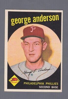 1959 Topps #338 Sparky Anderson Phil Phillies Rookie Baseball Card E/M