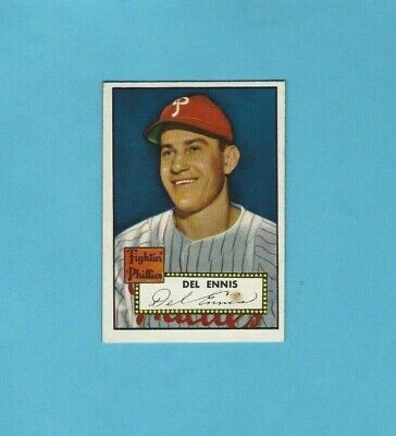 1952 Topps #223 Del Ennis Philadelphia Phillies Baseball Card Ex/Mt