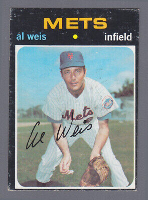 1971 Topps #751 Al Weis New York Mets High Number Baseball Card EX ds 