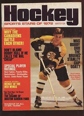 1972 Sports Stars of Hockey With Bobby Orr & Bobby Hull Covers EX+