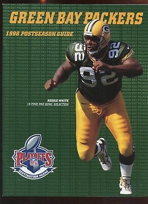 1998 NFL Football Green Bay Packers Postseason Media Guide NRMT