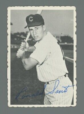 1969 Topps Deckle Edge #19 Ron Santo Chicago Cubs Baseball Card  