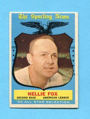 1959 Topps #556 Nellie Fox All-Star High Number Baseball Card Ex/Mt