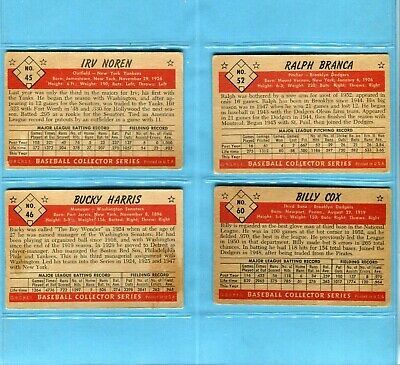 1953 Bowman Black & White Starter Set Lot of 12 Diff Baseball Cards Lg-Vg isu 