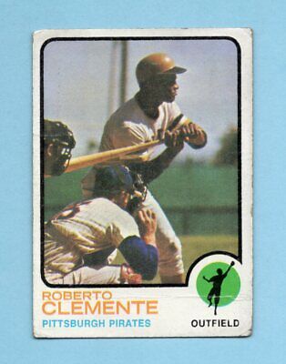 1973 Topps #50 Roberto Clemente Pittsburgh Pirates Baseball Card Low Grade