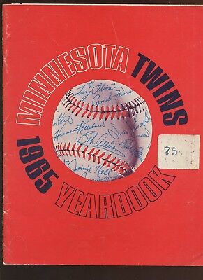 1965 MLB Baseball Minnesota Twins Yearbook VG