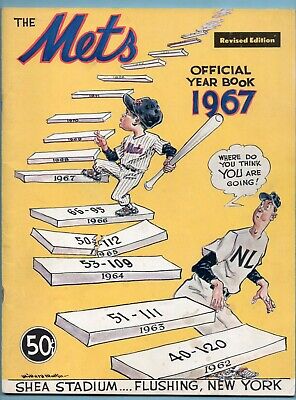 1967 New York Mets Yearbook Revised Edition Roster Page dated 5/12/67 EX