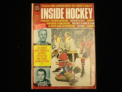 1971-72 Inside Hockey Magazine - Ken Dryden Cover