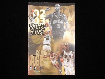 2002-2003 Official Indiana Pacers Media Guide