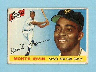 1955 Topps #100 Monte Irvin New York Giants Baseball Card VG