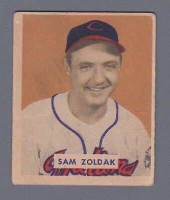 1949 Bowman #78 Sam Zoldak Cleveland Indians Baseball Card VG ap lcls  