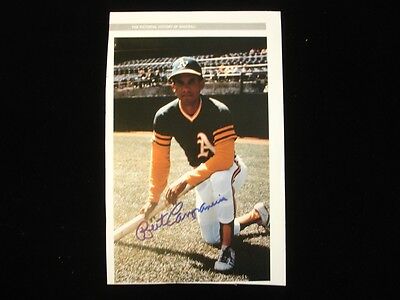 Bert Campaneris Oakland Athletics Autographed 7.5" x 11.5" Magazine Cut