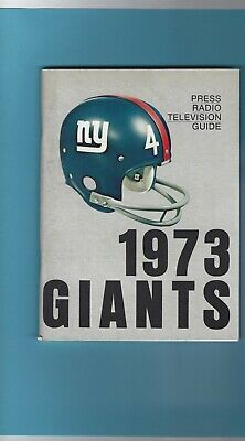 1973 New York Giants NFL Media Guide