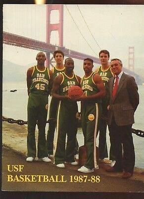 1987/1988 NCAA Basketball University of San Francisco Yearbook EXMT