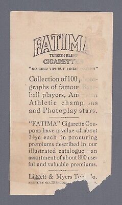 1914 Fatima (T222) Art Fletcher New York Giants Baseball Card Low Grade