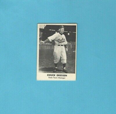 1950 Remar Bread Oakland Oaks Chuck Dressen Baseball Card EX