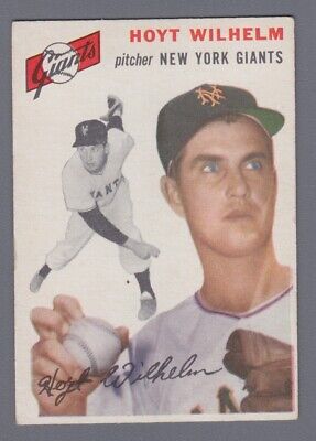 1954 Topps #36 Hoyt Wilhelm New York Giants Baseball Card EX