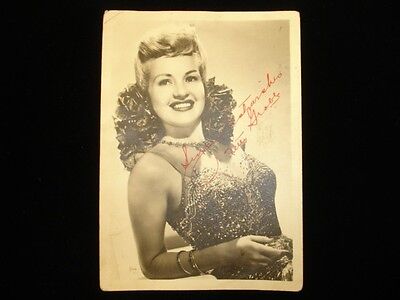 Betty Grable Autographed 5" x 7" Black & White Photograph - B&E Hologram
