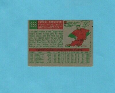 1959 Topps #338 George Sparky Anderson Rookie Philadelphia Phillies