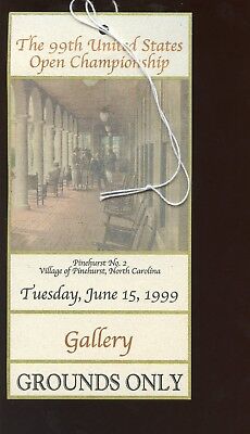 June 15 1999 USGA Golf US Open Ticket