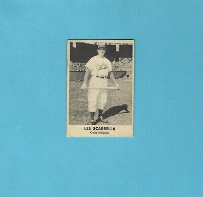 1949 Remar Bread Oakland Oaks Les Scarsella Baseball Card Vg/Ex