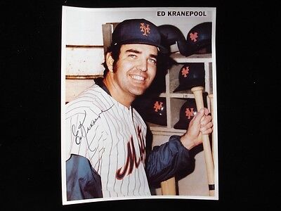 Ed Kranepool New York Mets Autographed Color 8" x 10" Photograph