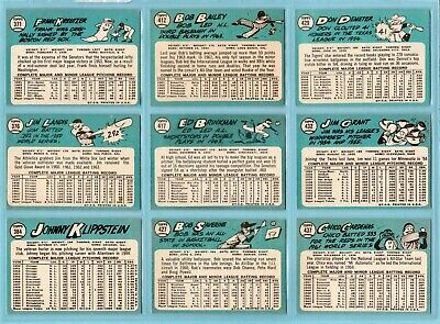 1965 Topps Lot of 26 Different Baseball Cards Ex/Mt    