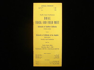 May 7, 1955 Univ. Southern California vs. UCLA Track & Field Media Guide