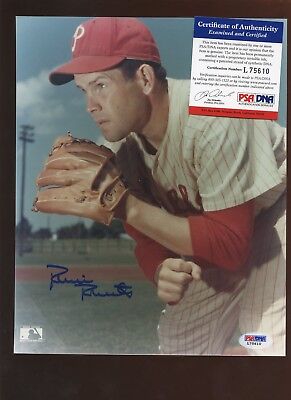 Robin Roberts Philadelphia Phillies Autographed 8 X 10 Photo PSA Cert