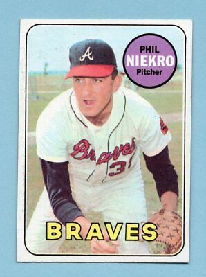 1969 Topps #355 Phil Niekro Atlanta Braves Baseball Card NM  