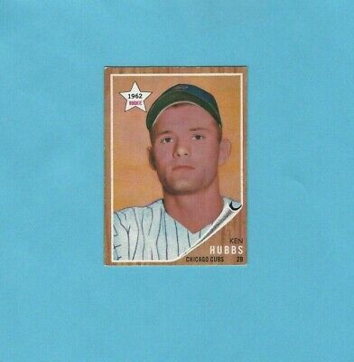 1962 Topps #461 Ken Hubbs Chicago Cubs Rookie Baseball Card  EX+ 