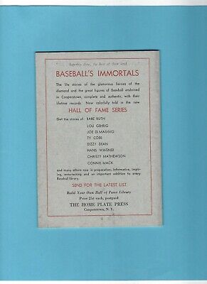 Baseball Immortals The Story of Joe DiMaggio 