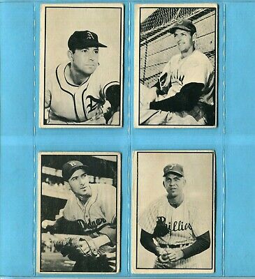 1953 Bowman Black & White Starter Set Lot of 28 Diff Baseball Cards Low Grade  