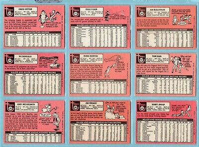 1969 Topps Complete California Angels Team Set of 27 Baseball Cards VG - NM  