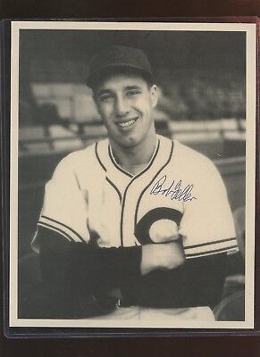 Bob Feller Cleveland Indians Autographed 8 X 10 Photo Hologram